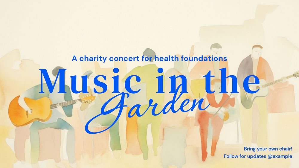 Garden music blog banner template