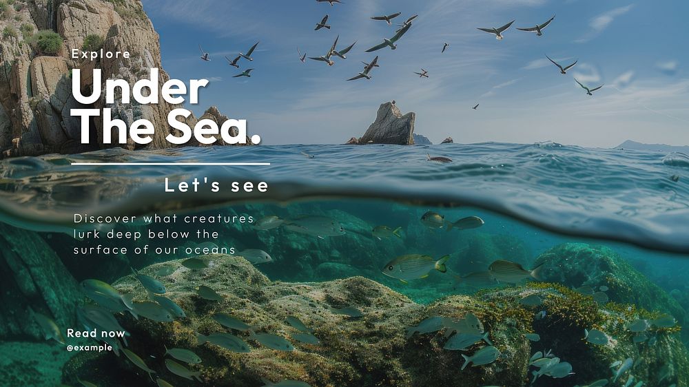 Under the sea blog banner template
