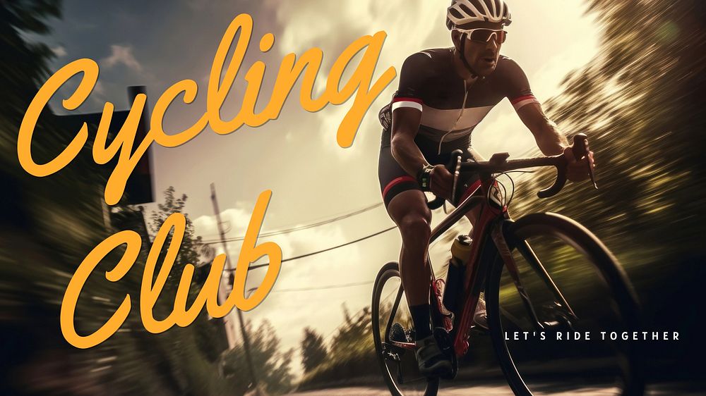 Cycling club blog banner template