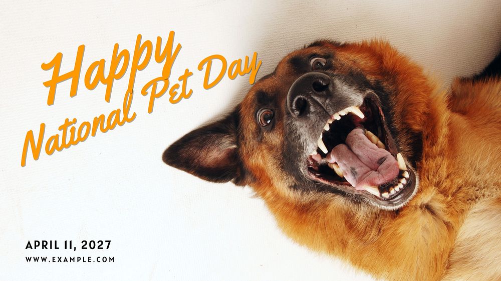 National pet day blog banner template