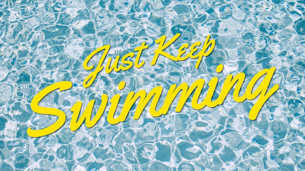 Keep swimming blog banner template