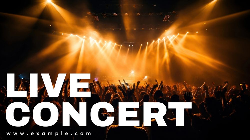 Live concert blog banner template