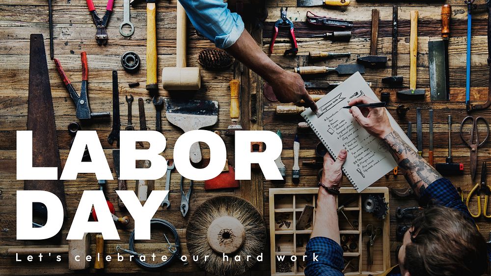 Labor day blog banner template
