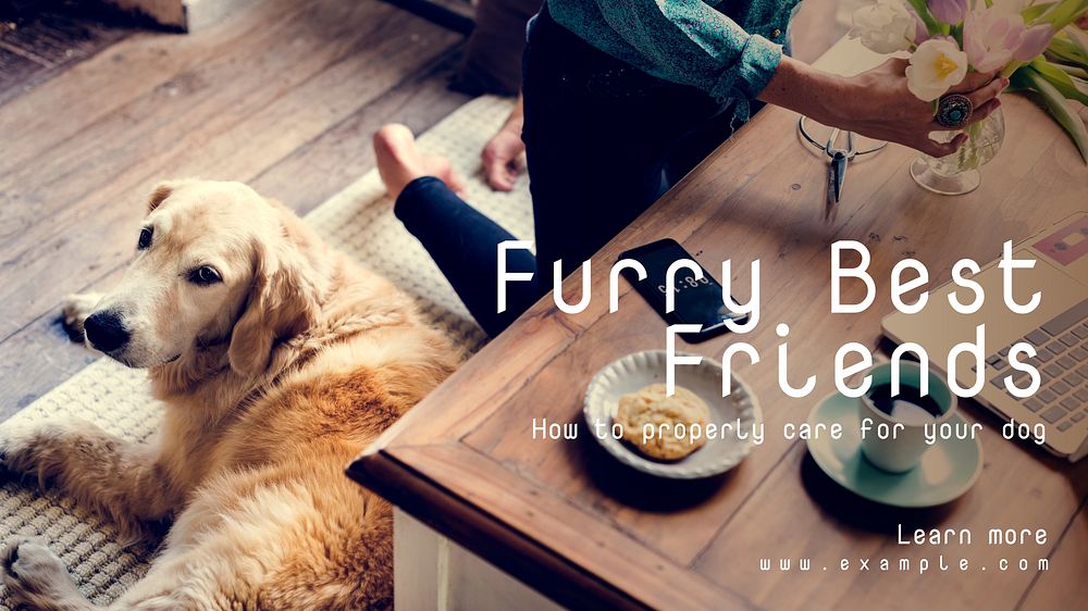 Furry best friends blog banner template