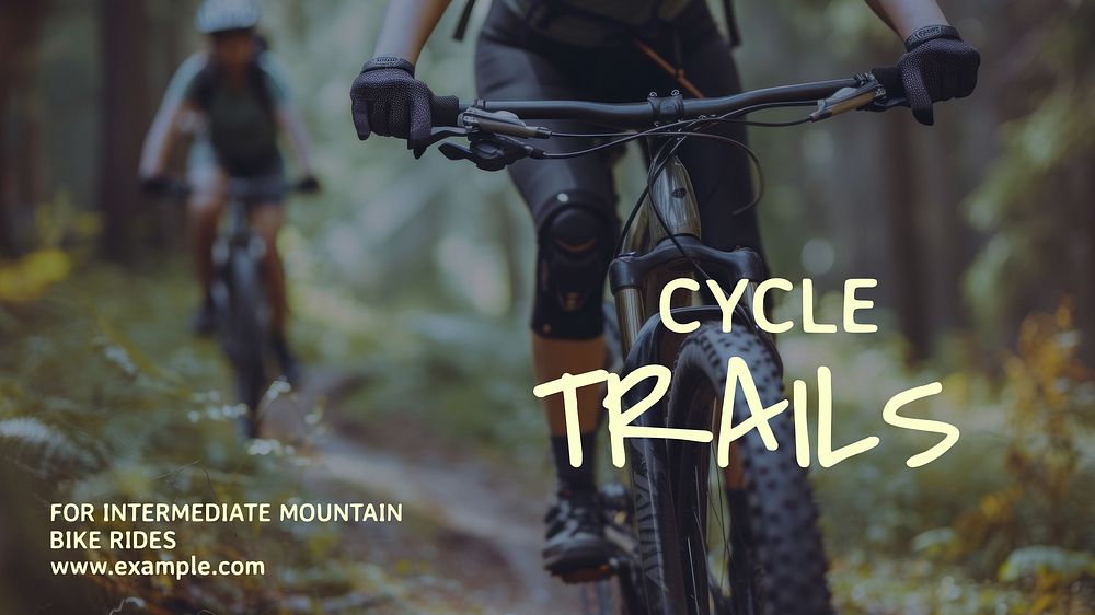 Cycle trails blog banner template