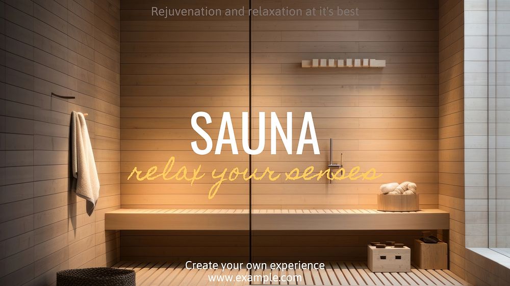 Sauna blog banner template