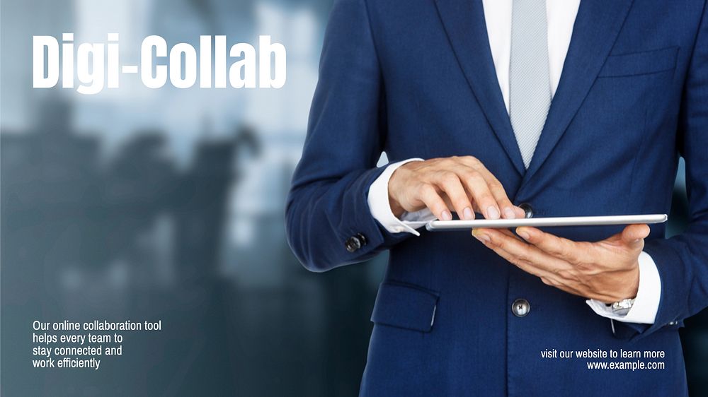 Online collaboration tool blog banner template