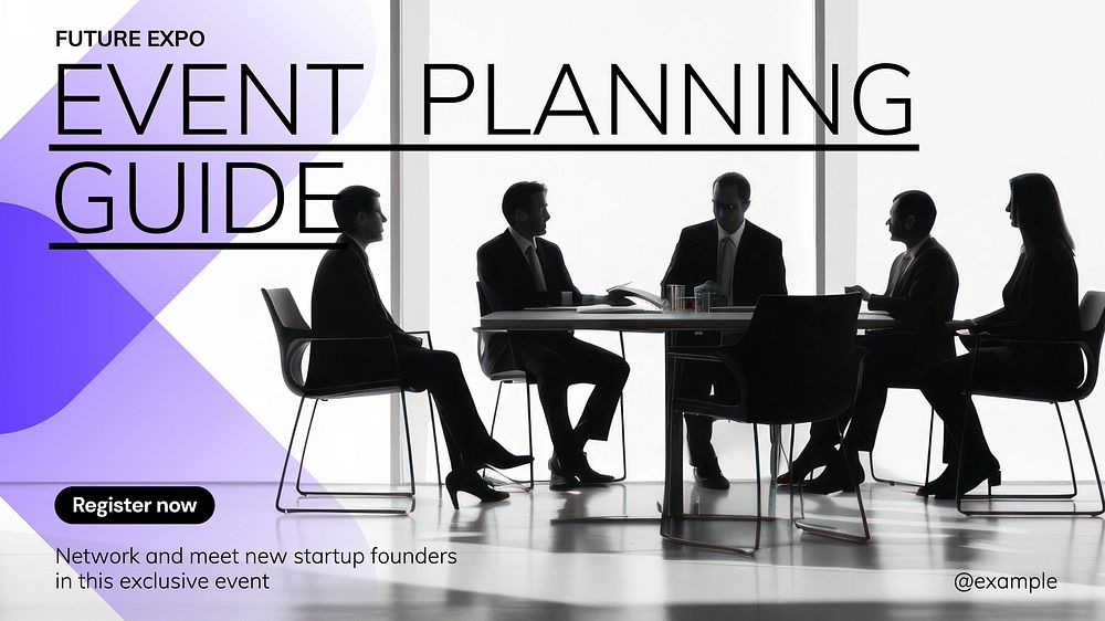 Event planning blog banner template