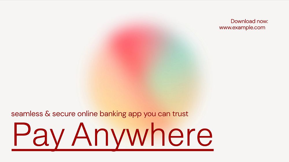 Mobile banking  blog banner template