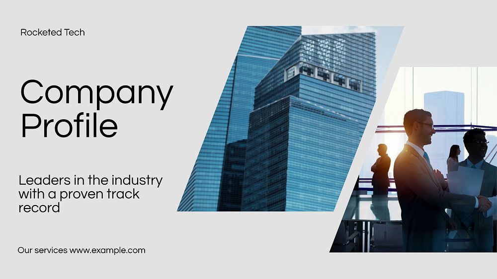 Company profile blog banner template