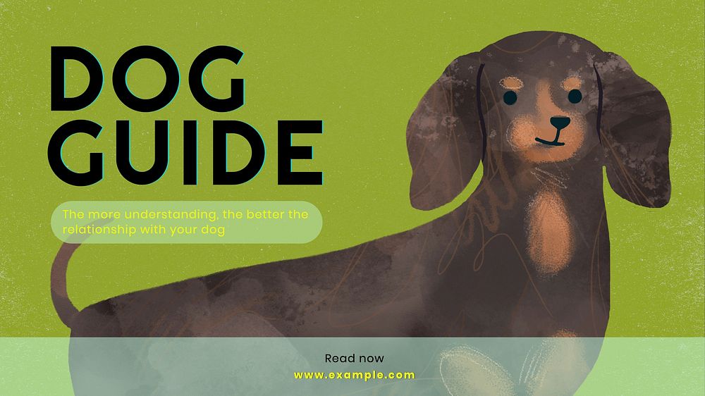 Dog guide blog banner template