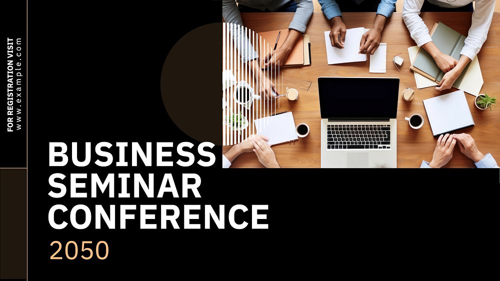 Business conference advertisement blog banner template