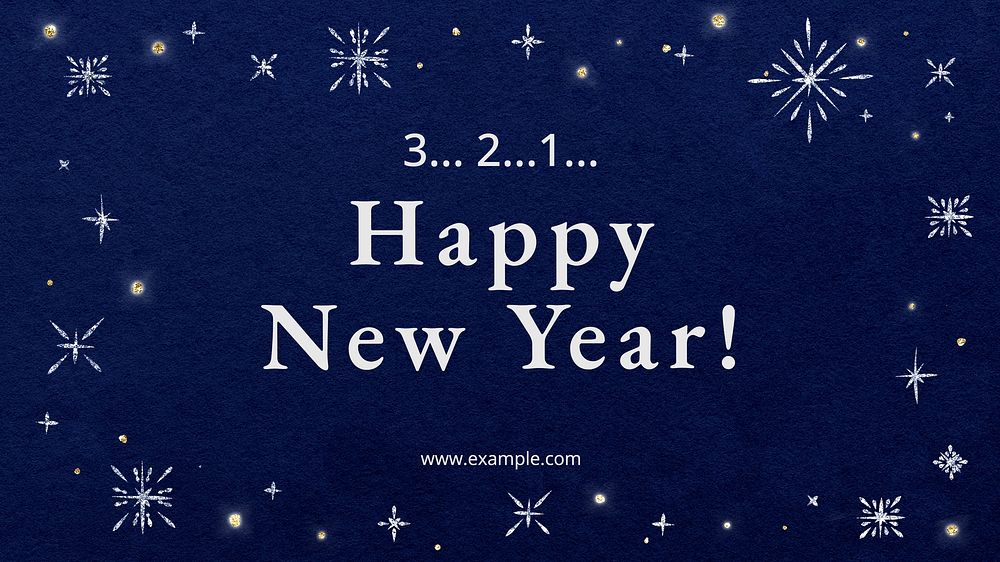 New year countdown blog banner template