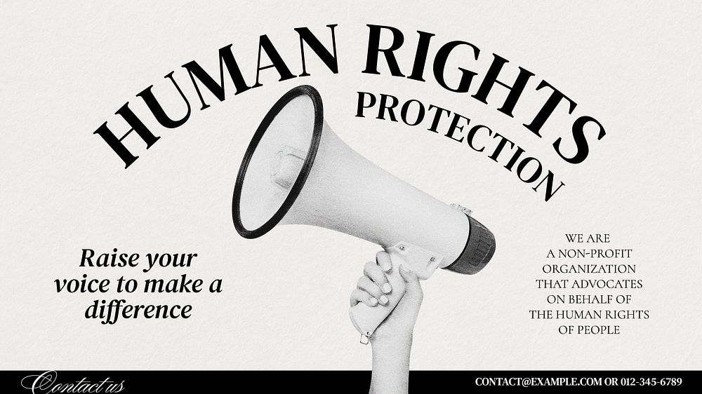 Human rights blog banner template