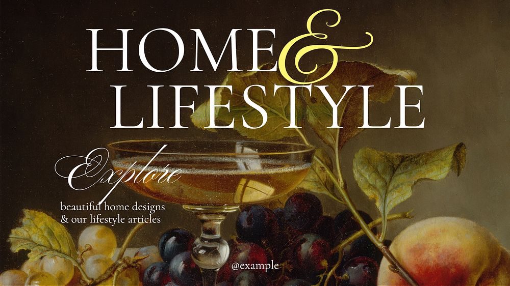 Home & lifestyle blog banner template