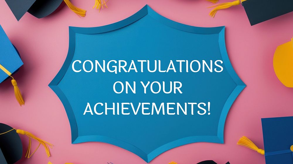 Congratulations quote blog banner template