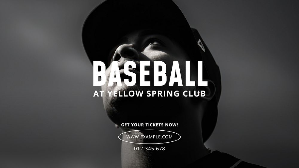 Baseball blog banner template