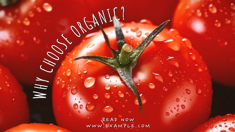 Organic blog blog banner template