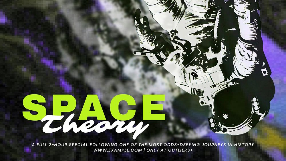Space theory blog banner template