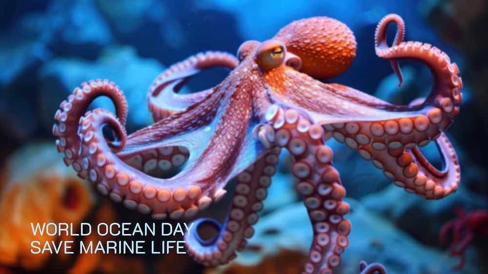 Save marine life blog banner template