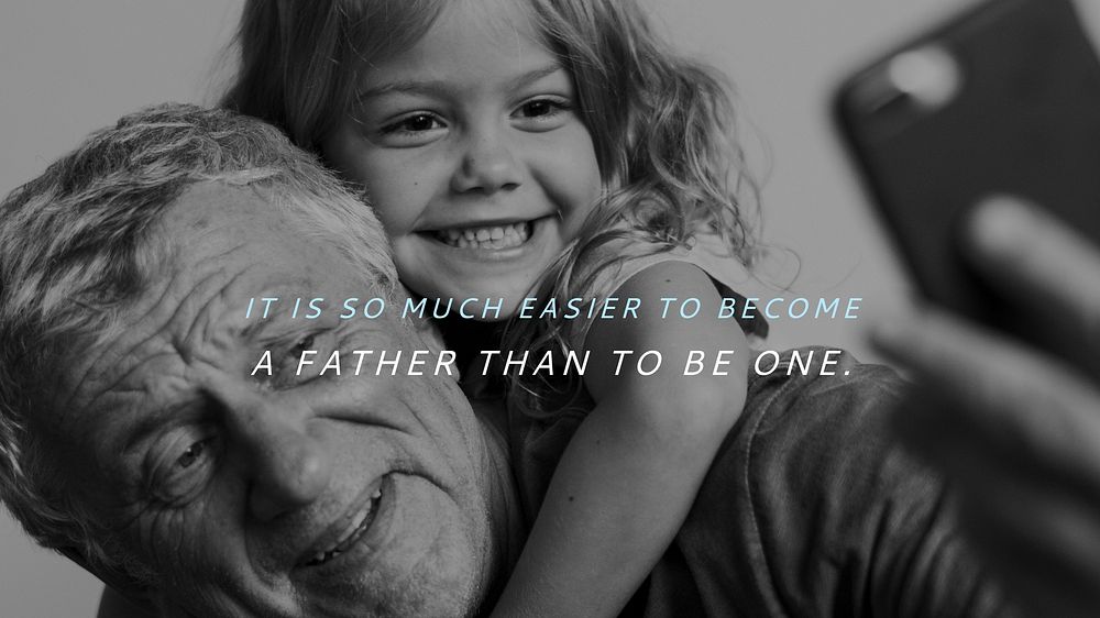 Father s quote blog banner template