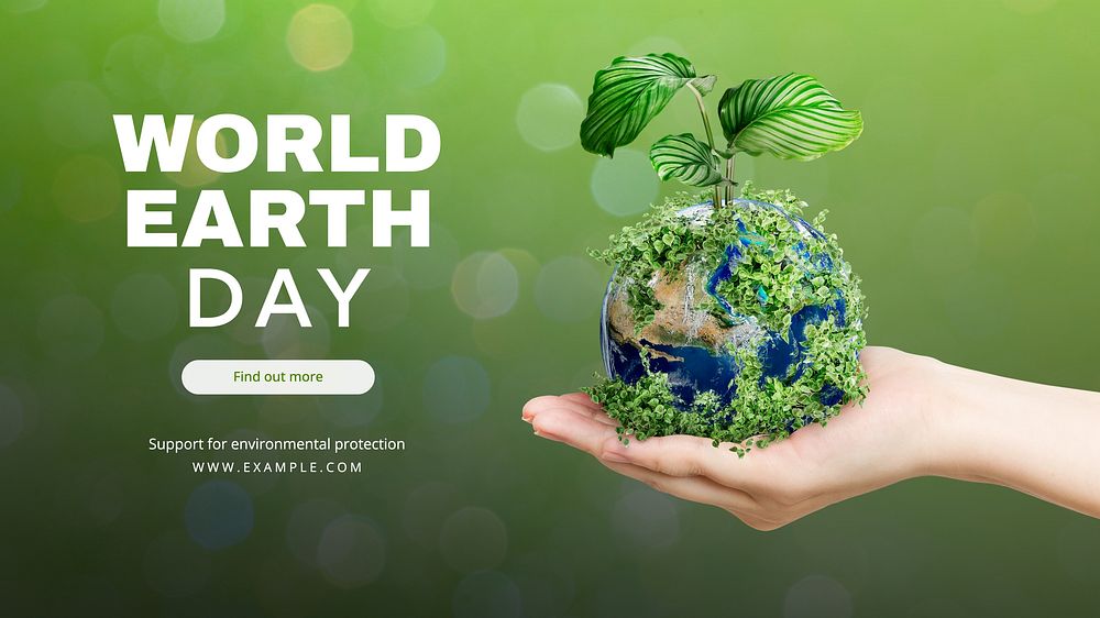 World Earth Day blog banner template  