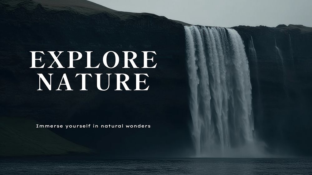 Explore nature blog banner template