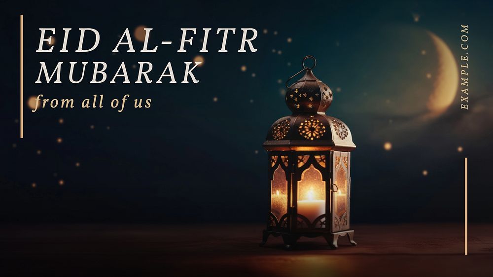 Eid al-Fitr Mubarak blog banner template