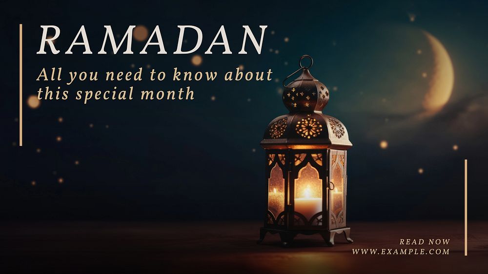 Ramadan blog banner template