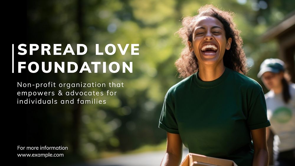 Spread love foundation blog banner template