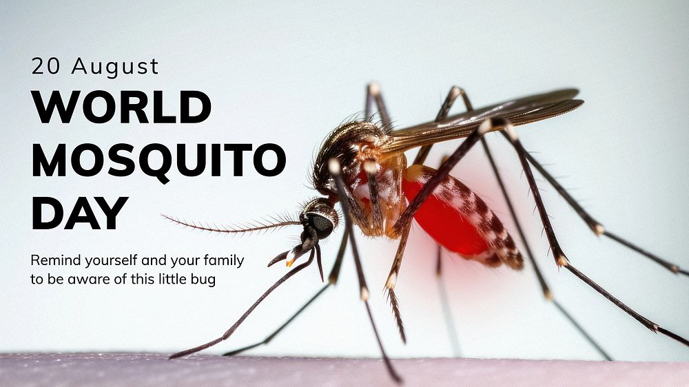 World mosquito day blog banner template