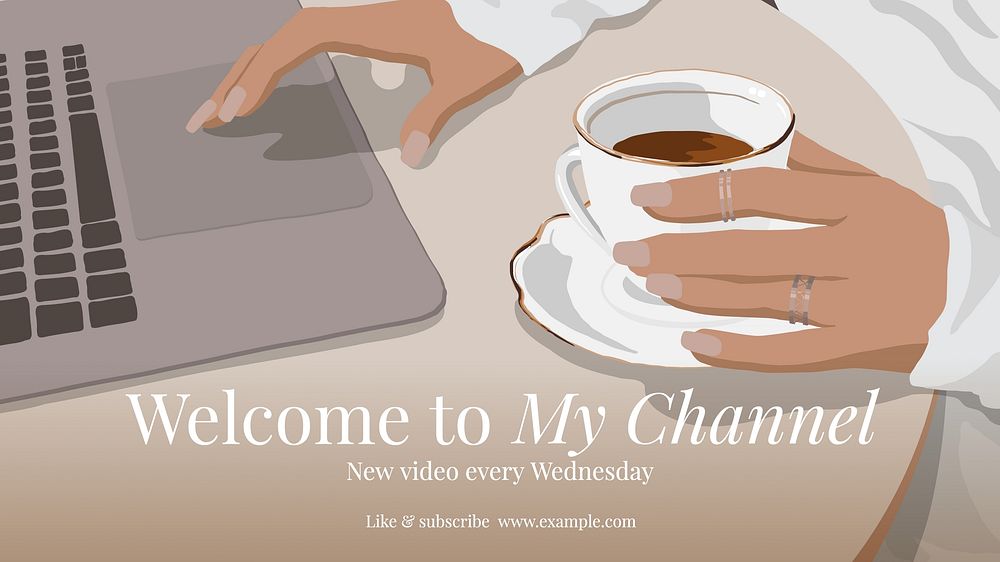 Welcome to my channel blog banner template  