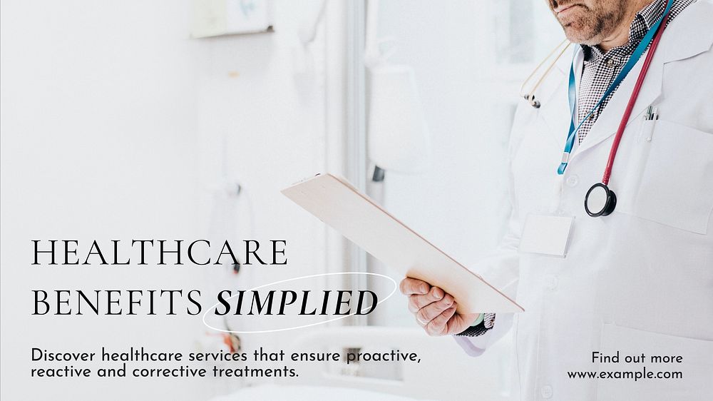 Healthcare services blog banner template