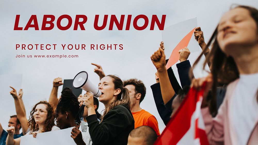 Labor union blog banner template