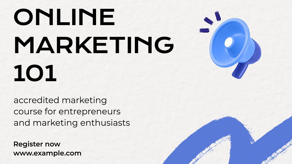 Online marketing blog banner template