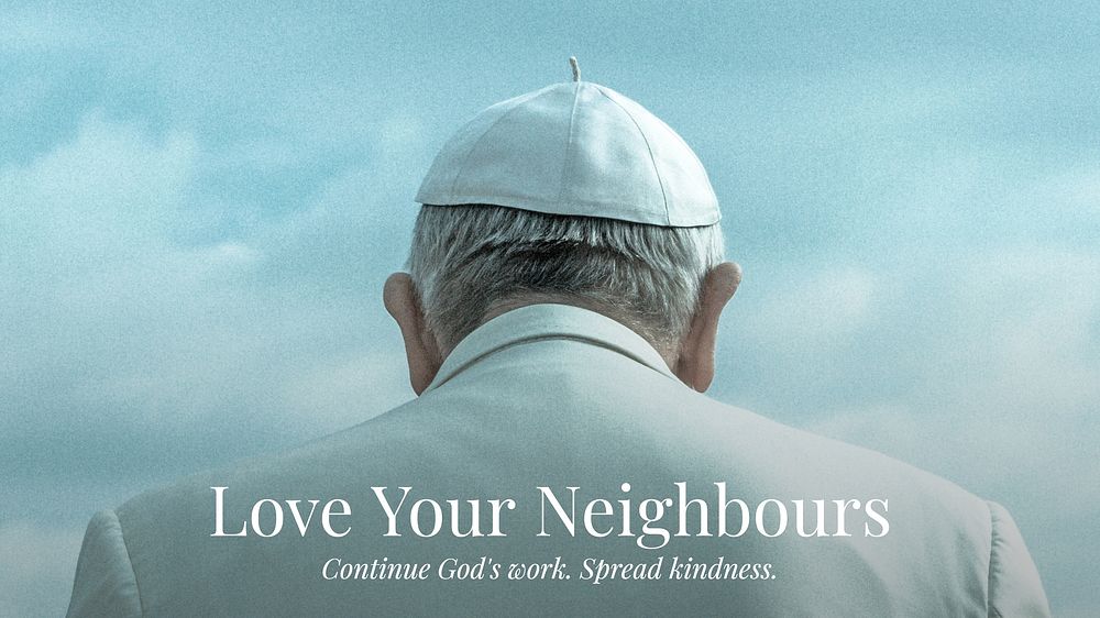 Love your neighbors blog banner template