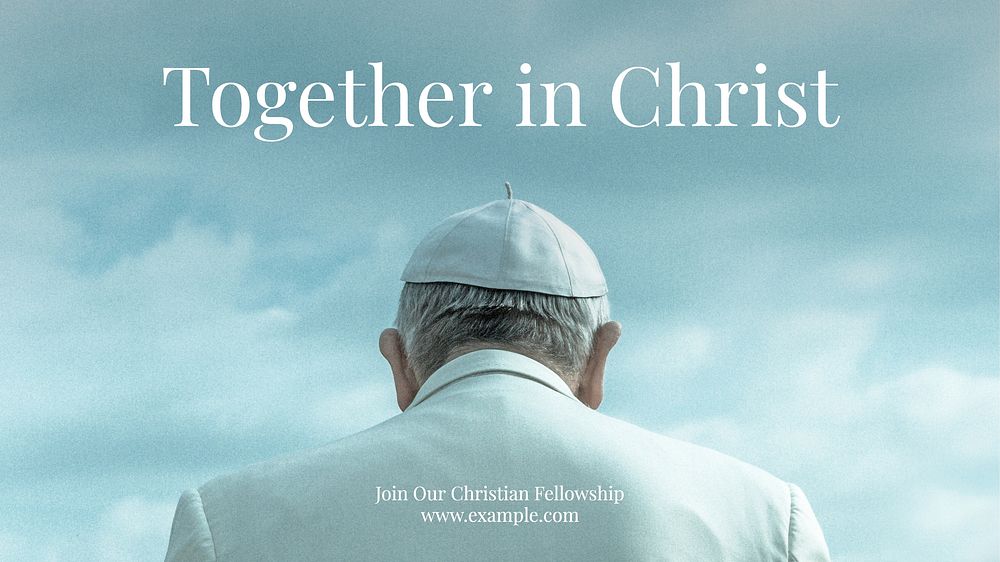 Christian fellowship blog banner template