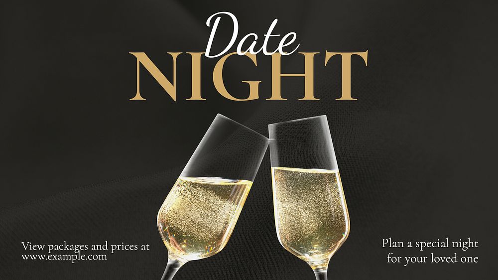Date night blog banner template