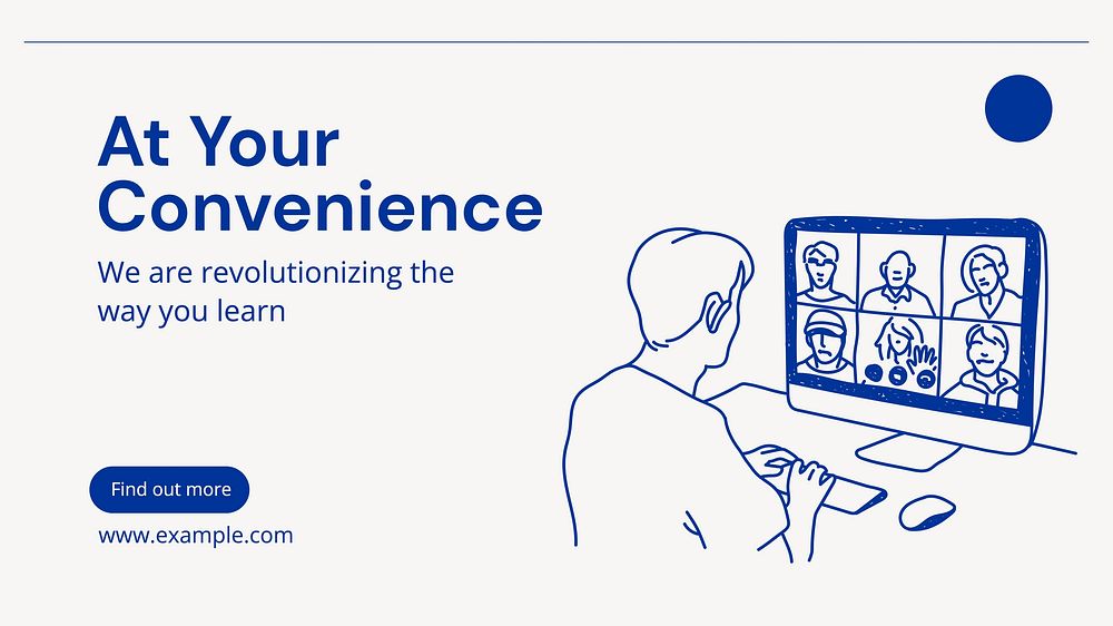 At your convenience blog banner template