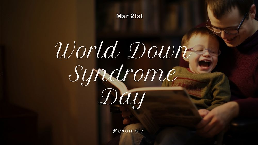 Down syndrome day blog banner template