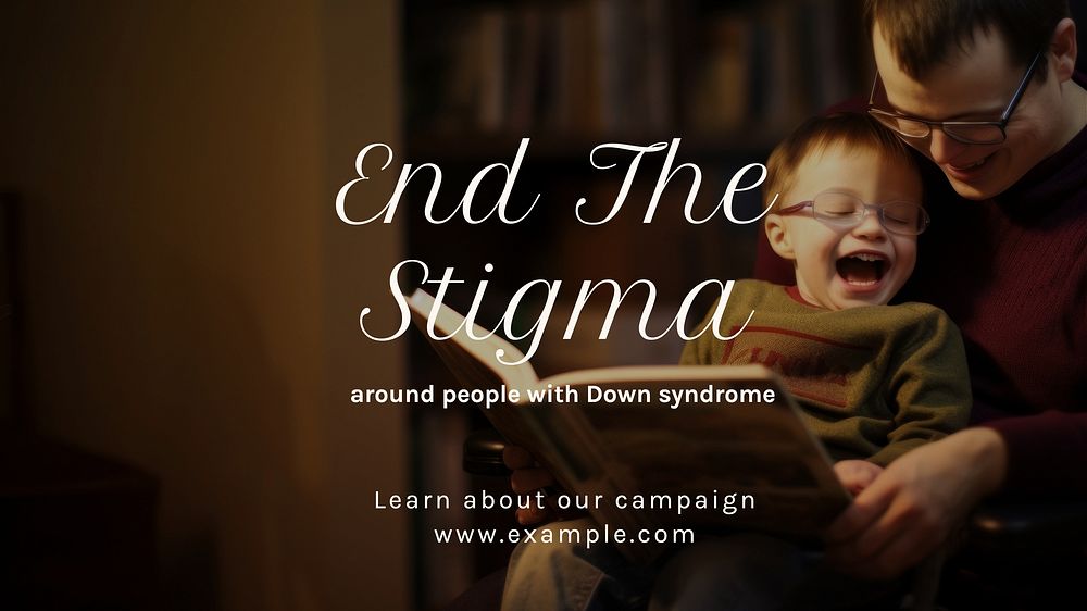 Down syndrome stigma blog banner template