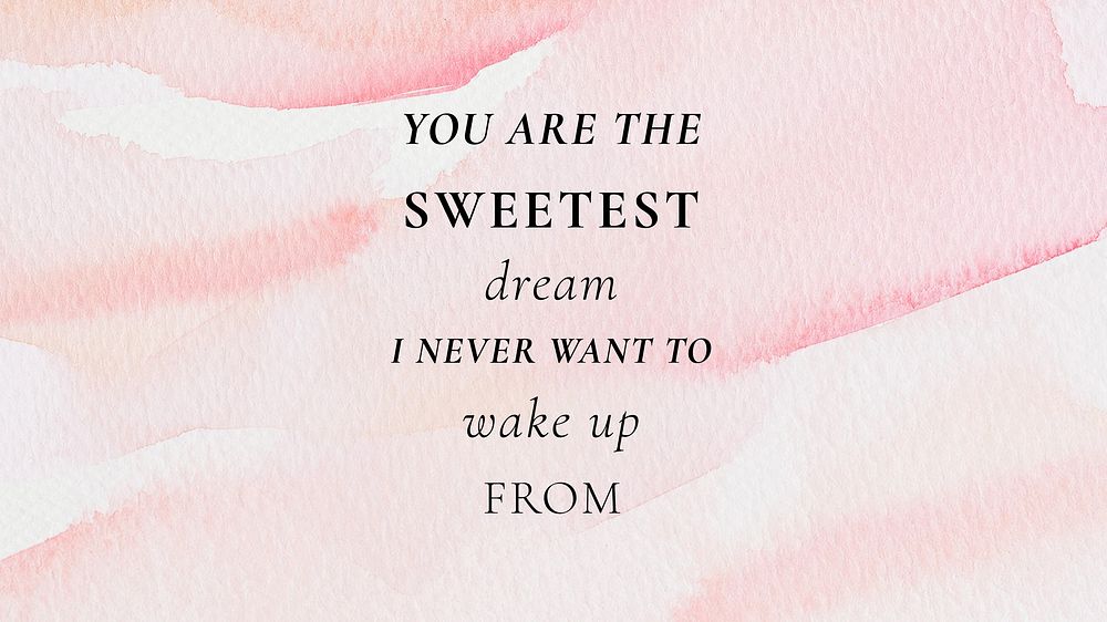Sweet quote blog banner template