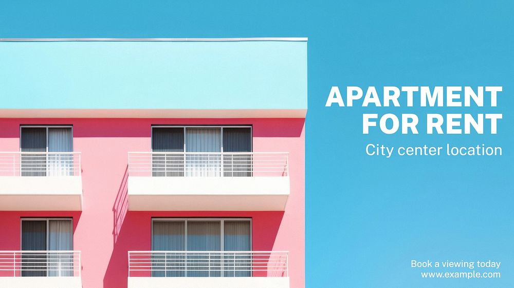 Apartment for rent blog banner template
