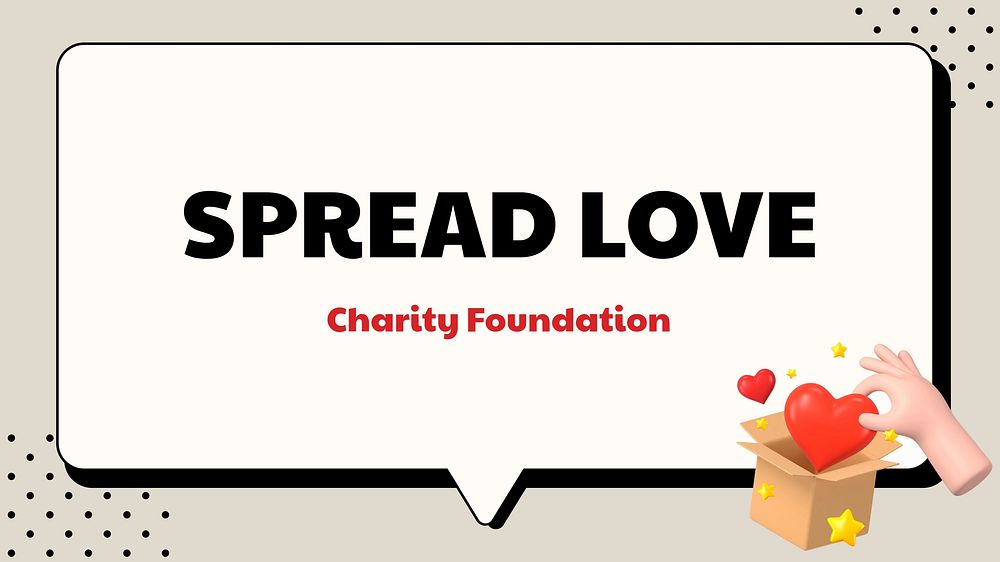Charity blog banner template