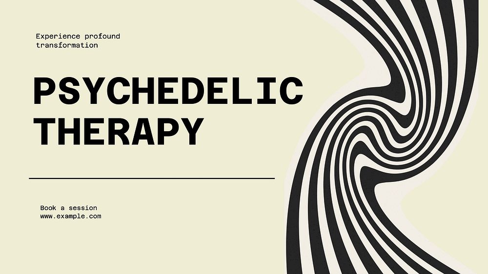 Psychedelic therapy blog banner template