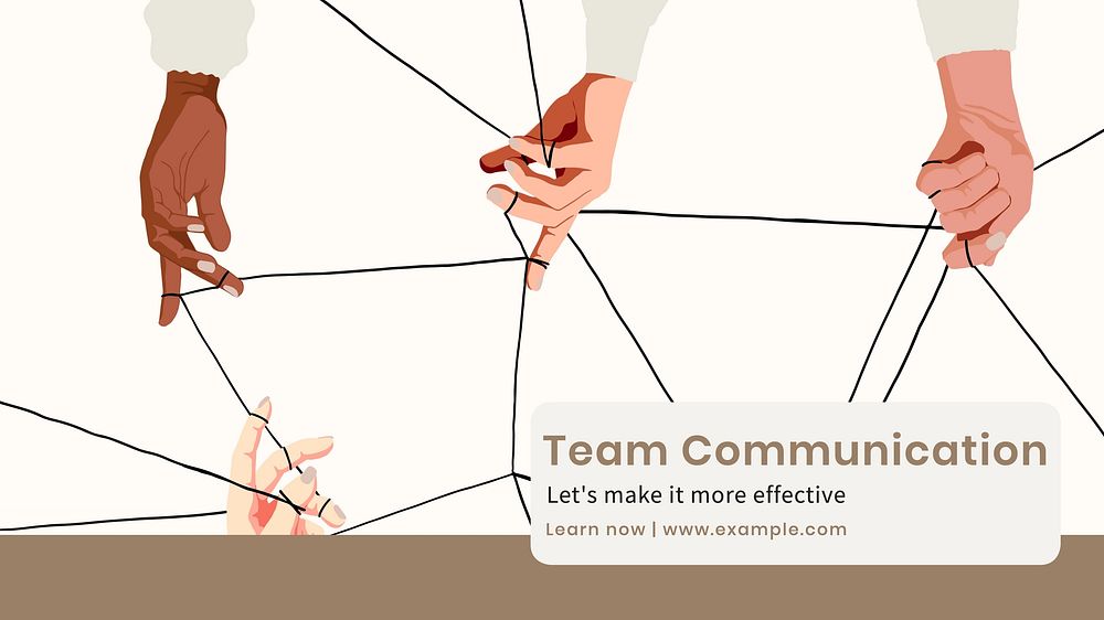 Team communication blog banner template