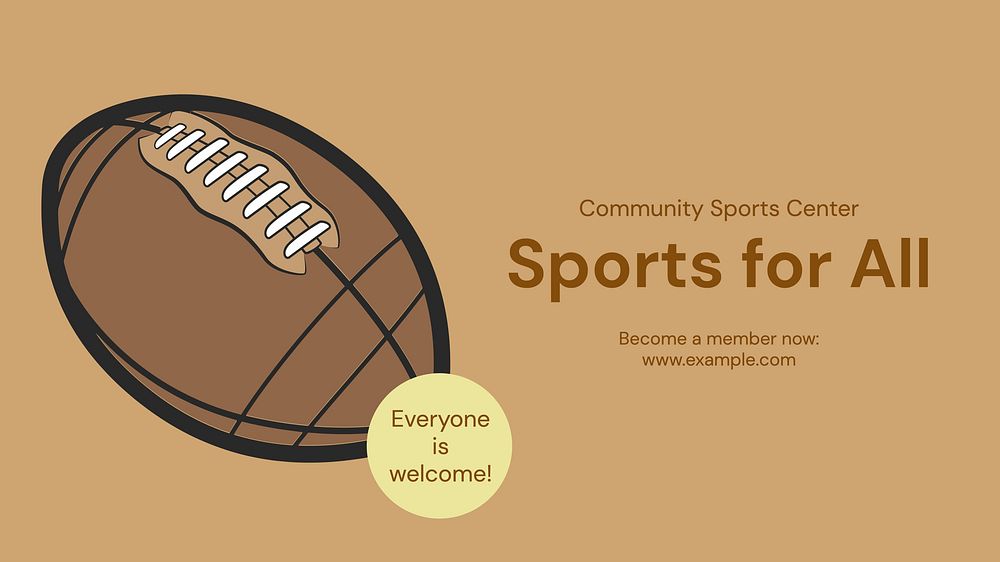 Sports & diversity blog banner template