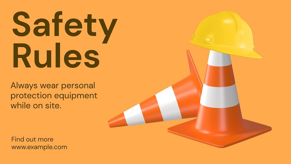 Safety rules blog banner template