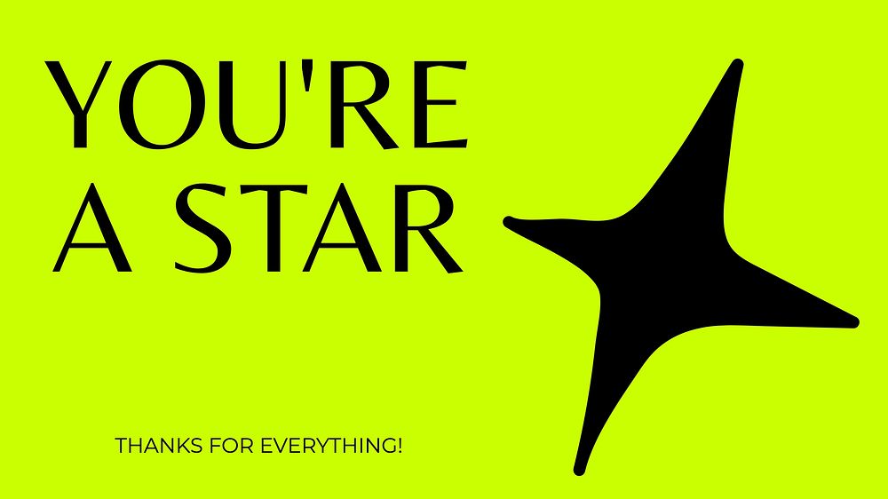 You're a star blog banner template