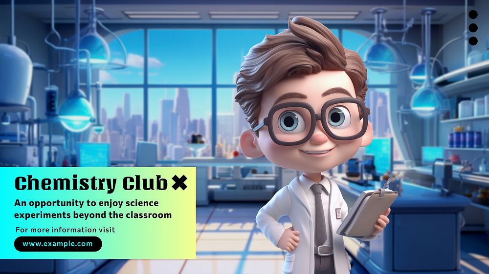 Chemistry club blog banner template